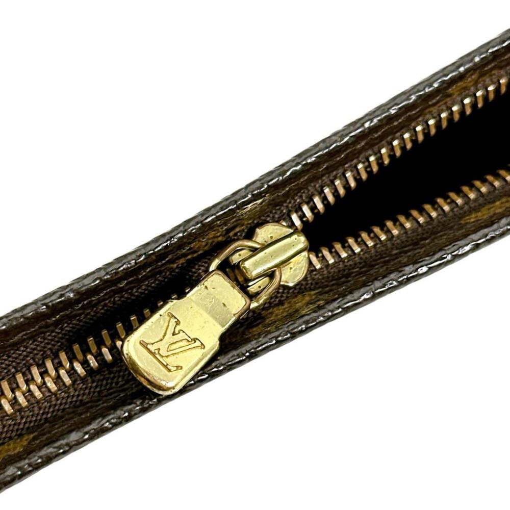 LOUIS VUITTON Authentic Brown Monogram Canvas Pochette Pouch - Picture 8 of 14